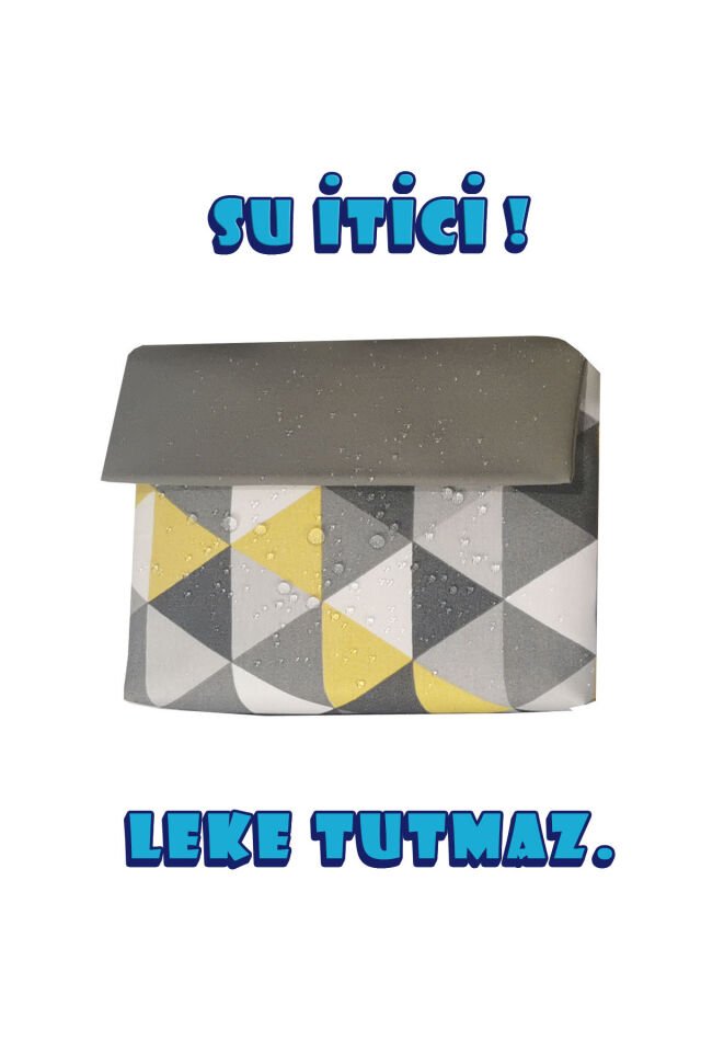 Omuz Postacı Çanta, Su itici Panama, Günlük Tablet Kitap Çantası Fermuarlı Cırtlı 6 iç bölmeli 12inç Sarı Gri