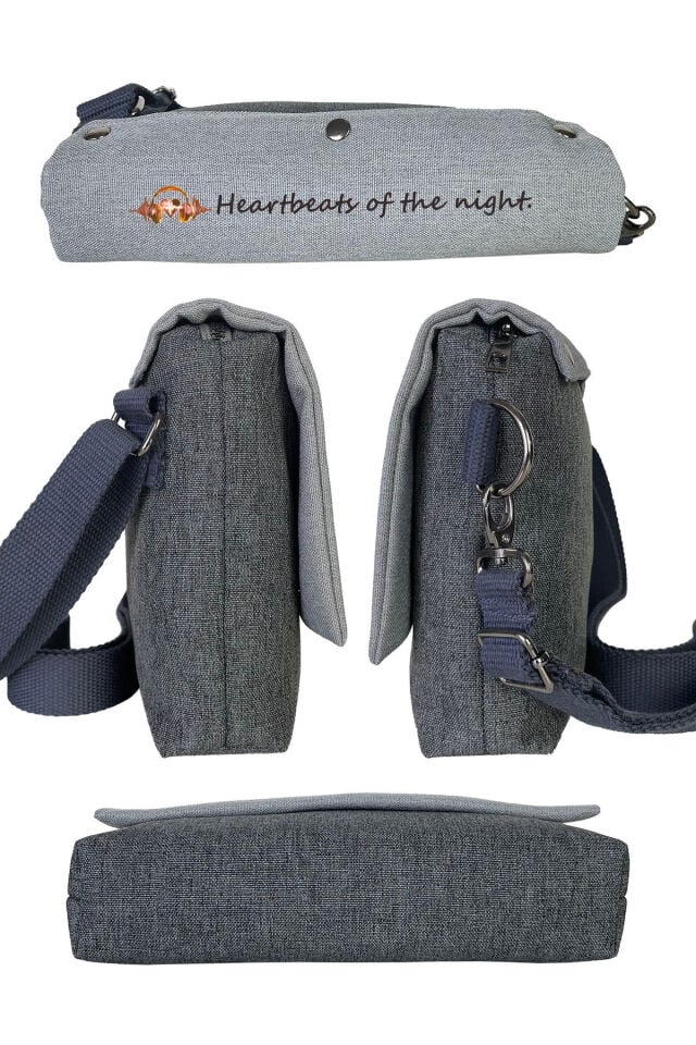 Kanvas Dokuma 26x18cm Omuz Çantası Baskılı Postacı Tipi Çapraz Çanta Su itici 7 Bölmeli DJ