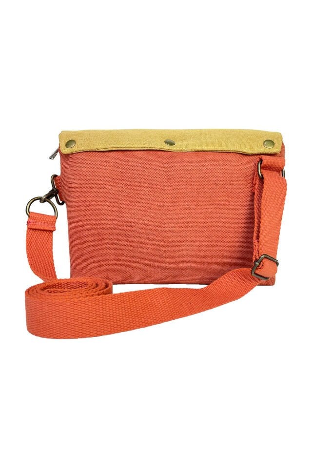 Kanvas Dokuma 26x18cm Omuz Çantası Baskılı Postacı Tipi Çapraz Çanta Su itici 7 Bölmeli Kopek