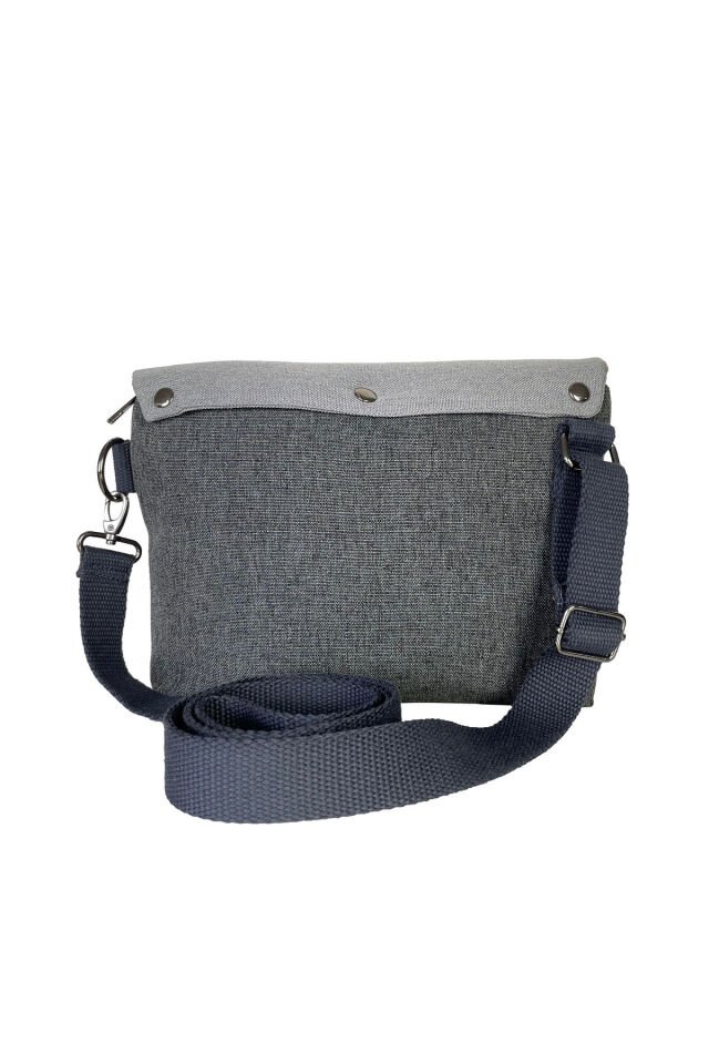 Kanvas Dokuma 26x18cm Omuz Çantası Baskılı Postacı Tipi Çapraz Çanta Su itici 7 Bölmeli Timsah