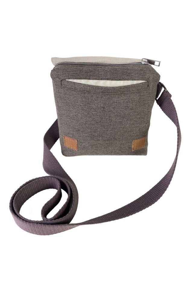 Kanvas Dokuma Postacı Çantası Baskılı Omuz Tipi Çapraz Çanta Su itici 5 Bölmeli 18x18cm Borsa