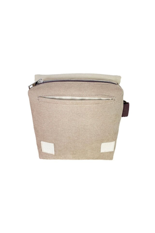 Kanvas Dokuma Postacı Çantası Baskılı Omuz Tipi Çapraz Çanta Su itici 5 Bölmeli 18x18cm Kurukafa