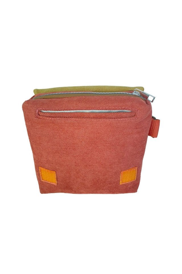 Kanvas Dokuma Postacı Çantası Baskılı Omuz Tipi Çapraz Çanta Su itici 5 Bölmeli 18x18cm Kedi Tablo