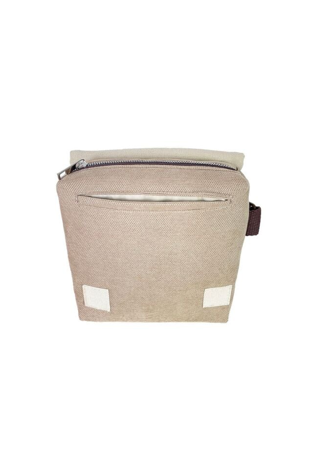 Kanvas Dokuma Postacı Çantası Baskılı Omuz Tipi Çapraz Çanta Su itici 5 Bölmeli 18x18cm DJ