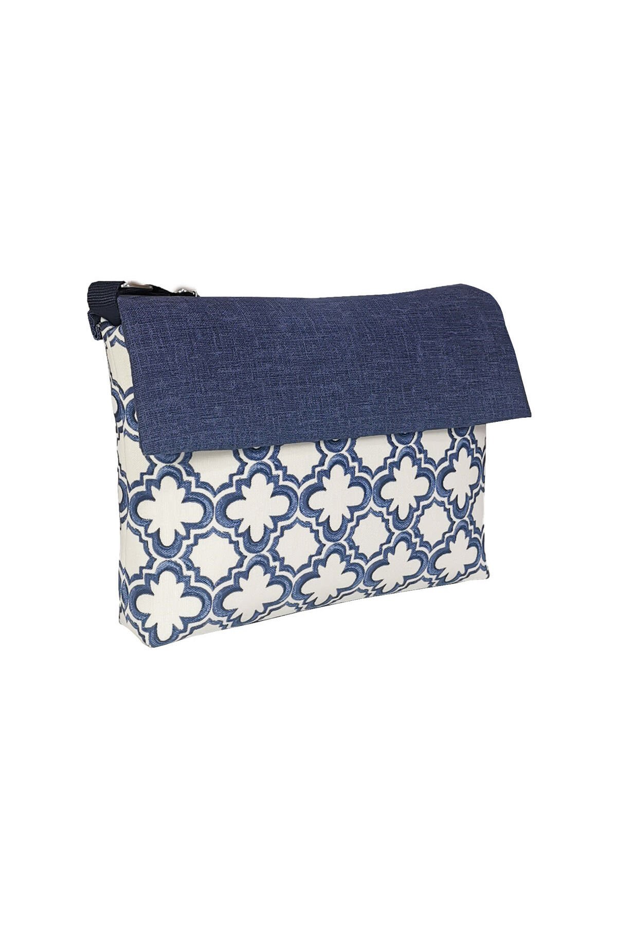 Omuz Postacı Çanta, Su itici Panama, Günlük Tablet Kitap Çantası Fermuarlı Cırtlı 6 iç bölmeli 12inç